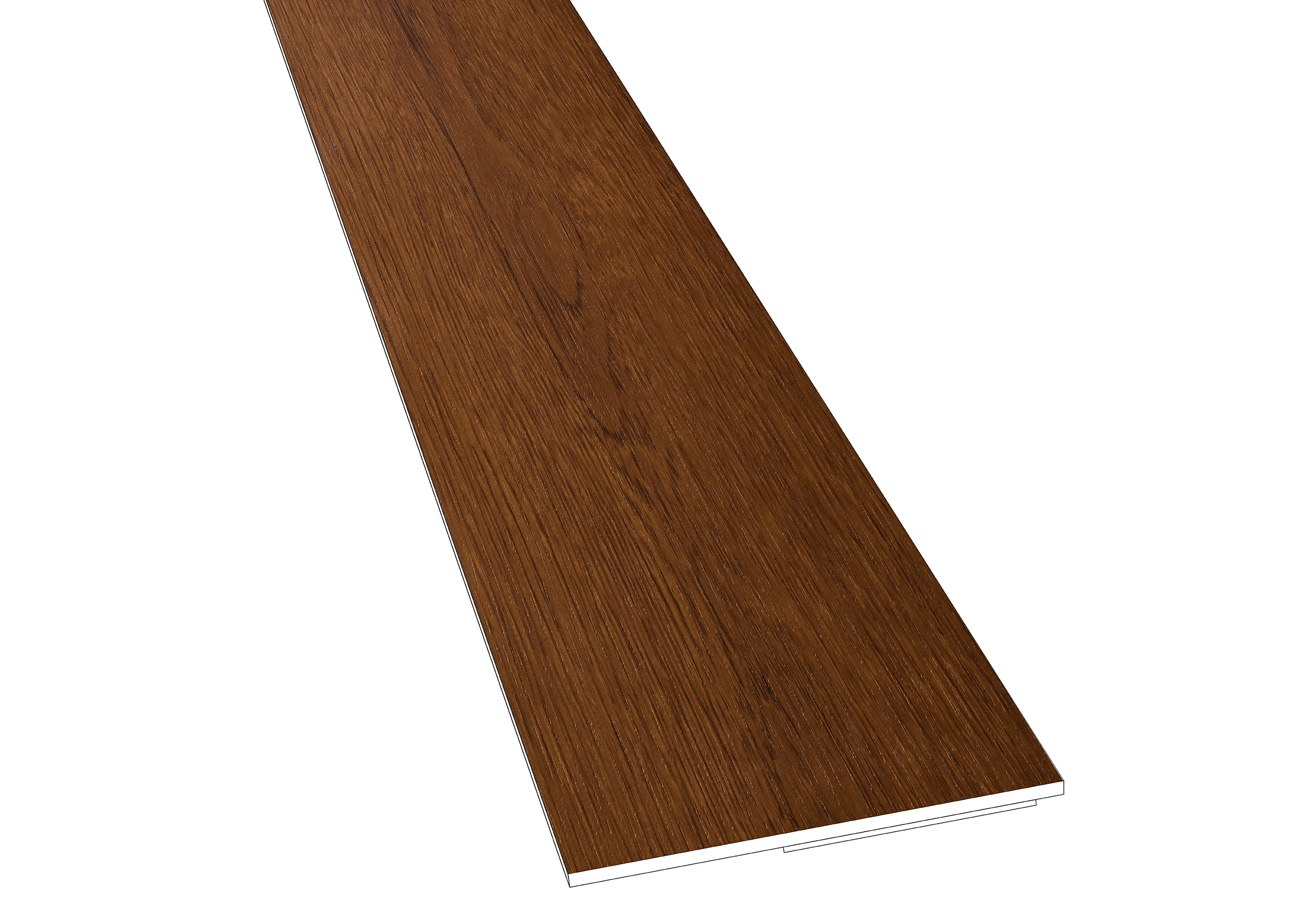 NOBILY Flachleiste ohne Lippe Golden Oak