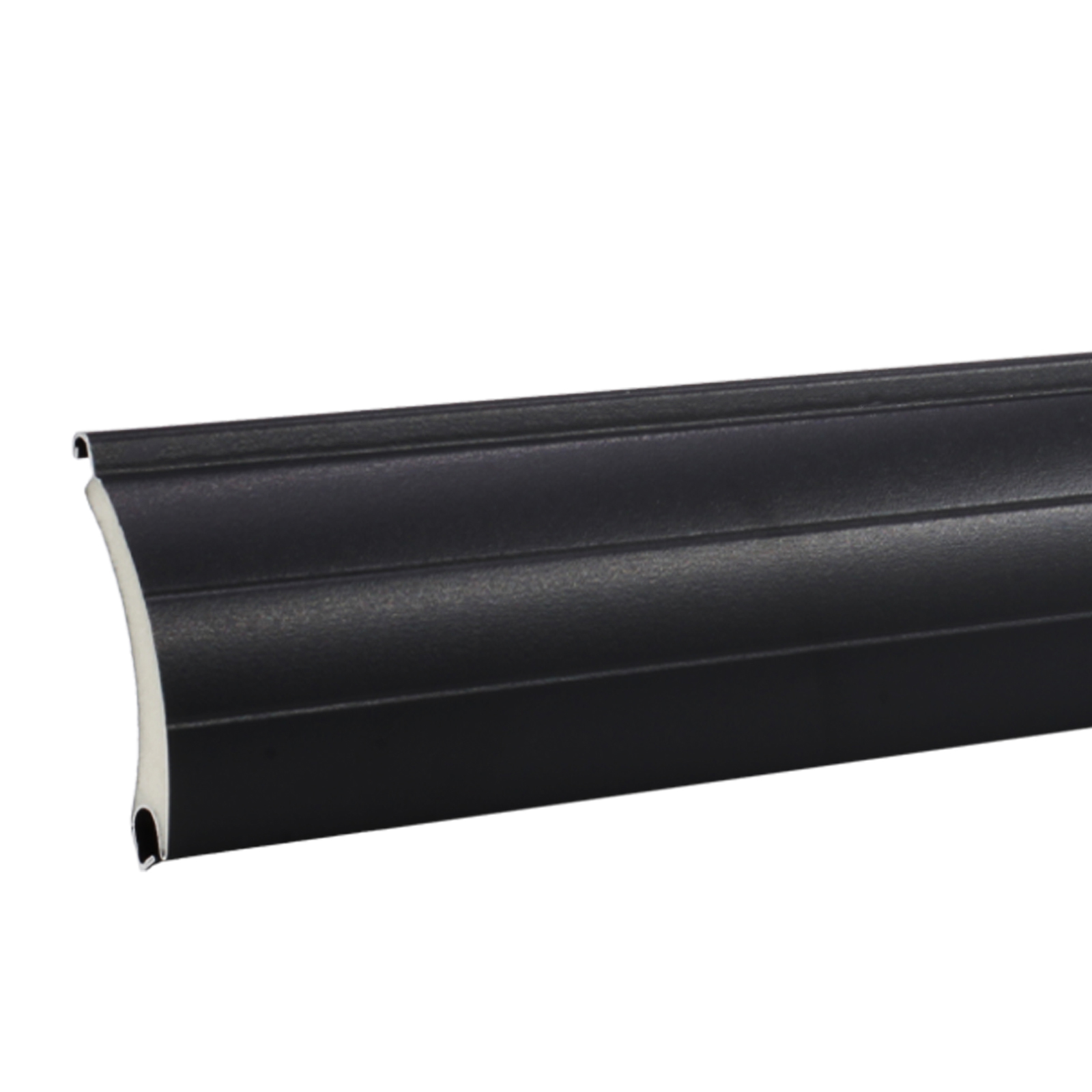 1x Rolladen Lamelle aus Aluminium ohne Lichtschlitze in Anthrazit, 52mm Deckbreite, 980mm Länge