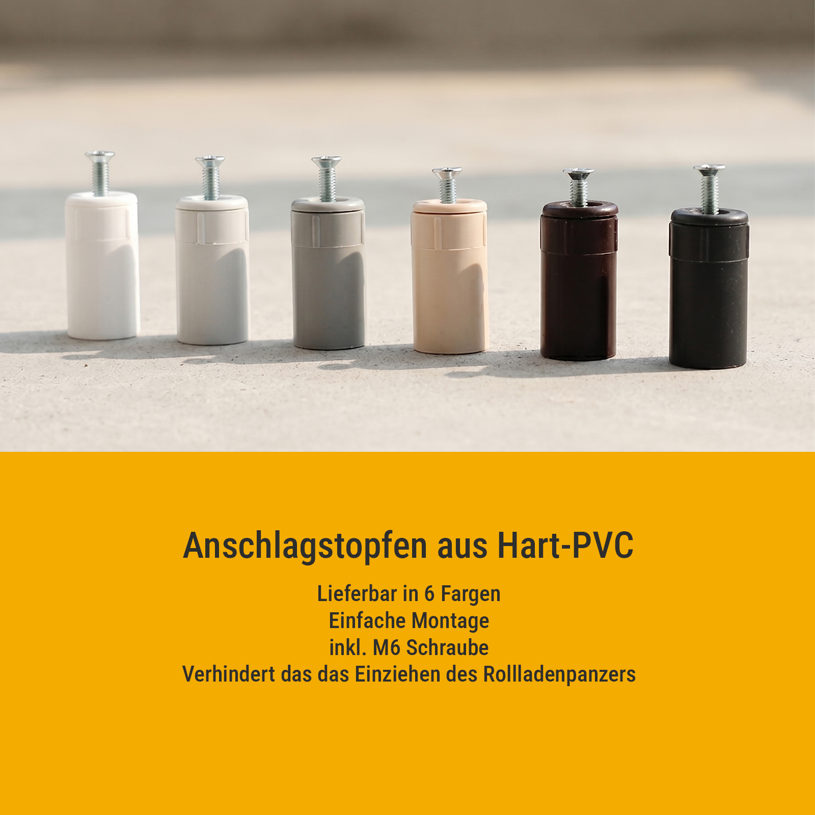 Anschlagstopfen 40mm, braun