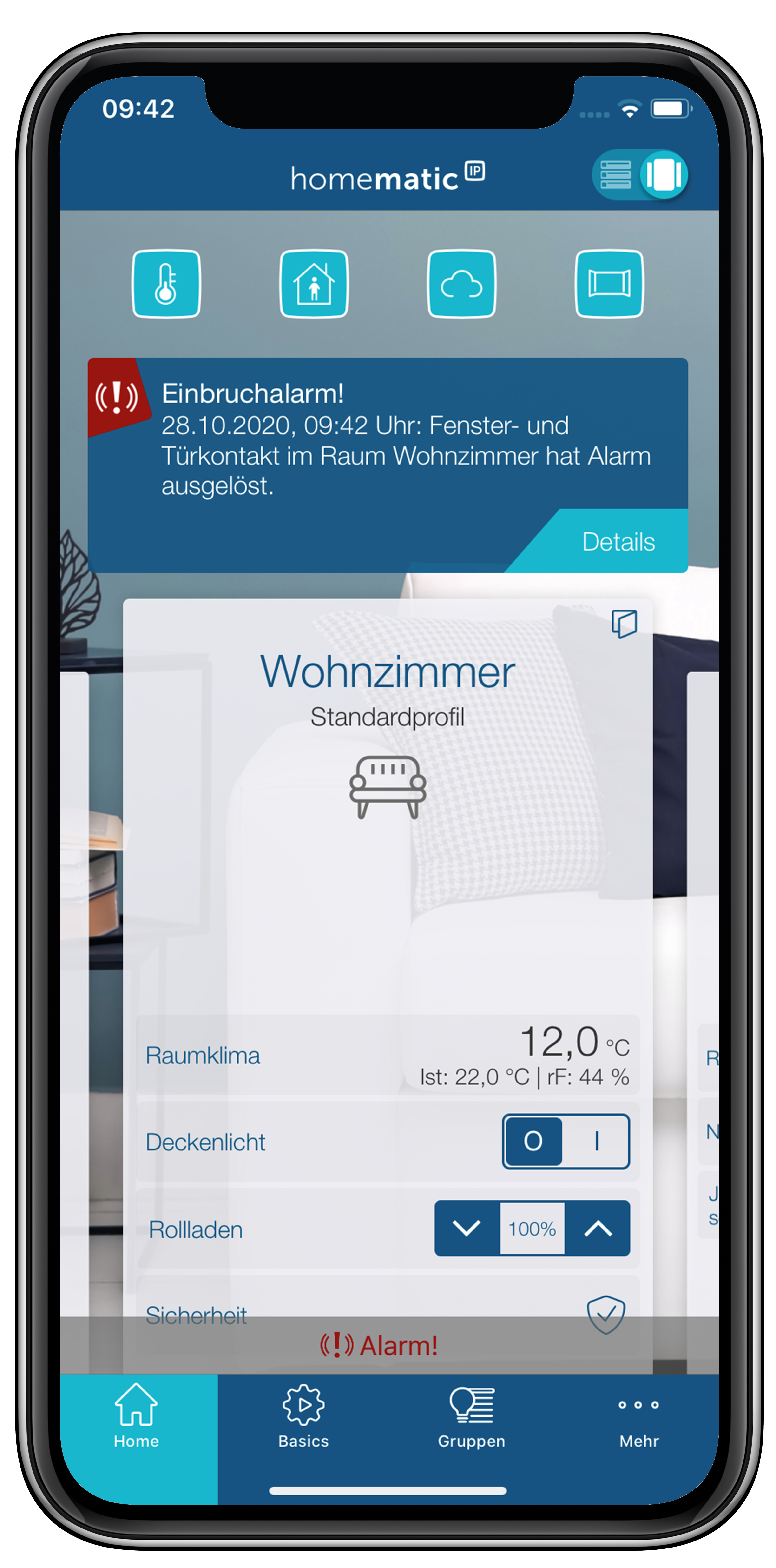 Homematic IP Fenster- und Türkontakt - optisch, plus