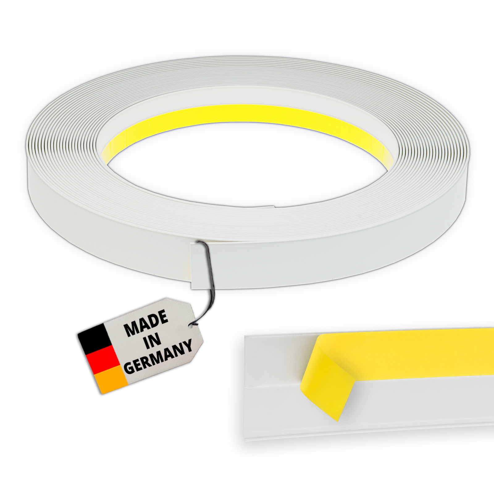 20mm-80mm Fensterleiste / Flachleiste selbstklebend OHNE Lippe Stärke 1,5mm