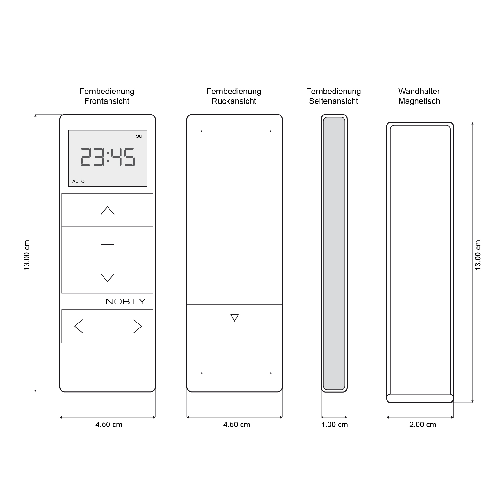 NOBILY PR/PRE 5 Kanal Handsender Timer Exquisit