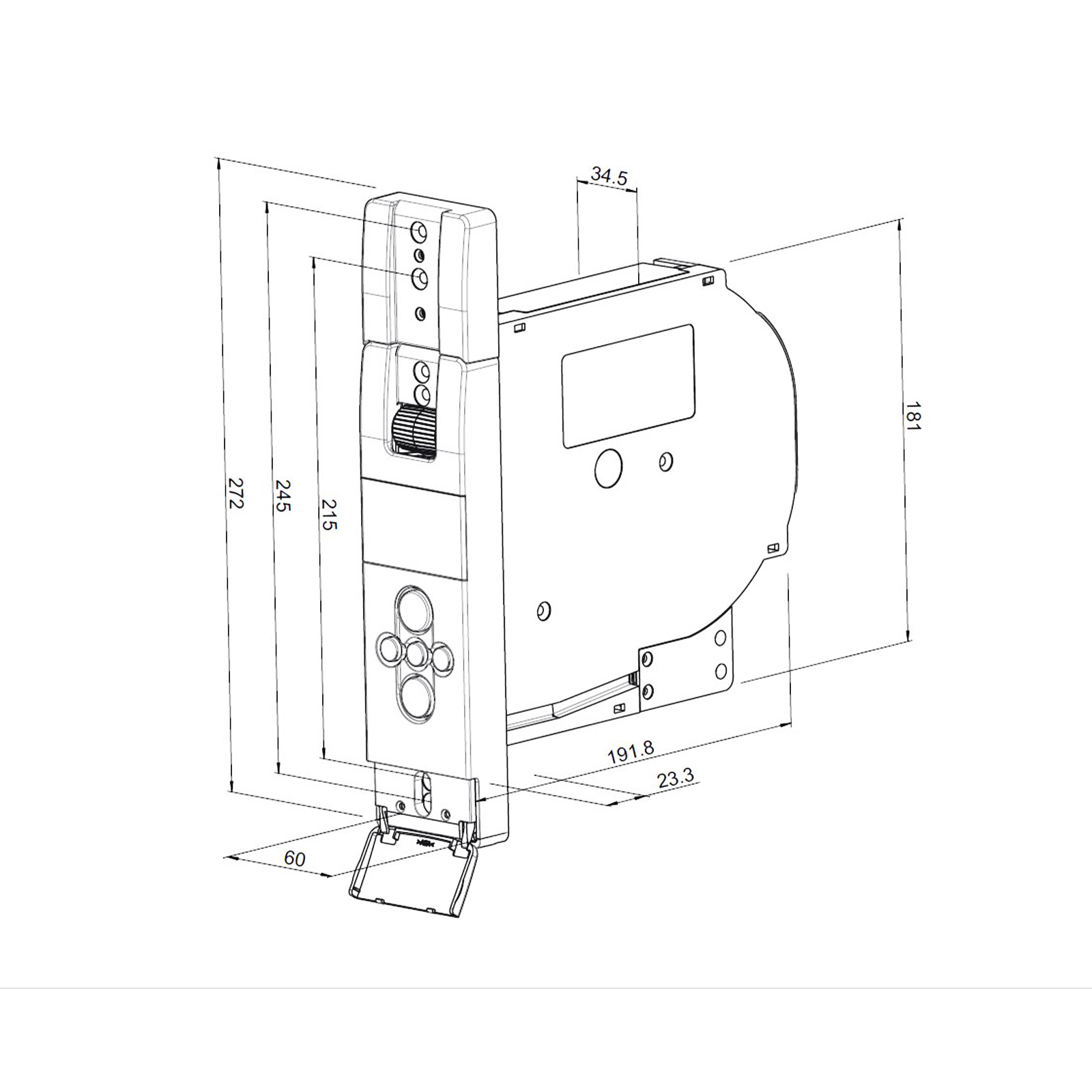 eWickler Gurtwickler Comfort Maxi eW845-F, für 23mm Gurtband, Funk