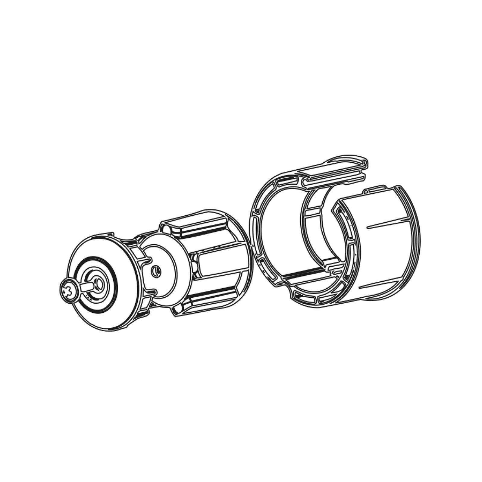 SIMU Adapterstück von T3.5 auf T5 Motore