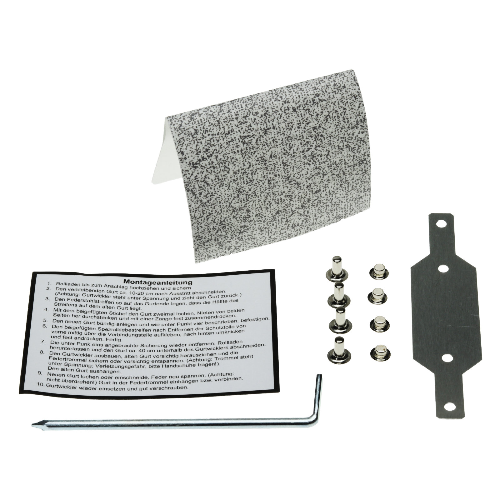 reparatur_set_gross_teile Rolladengurt Reparaturset für 22/23 mm Gurt