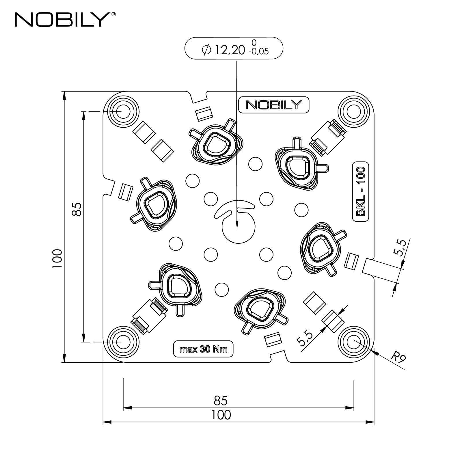 NOBILY window box bearing click bearing