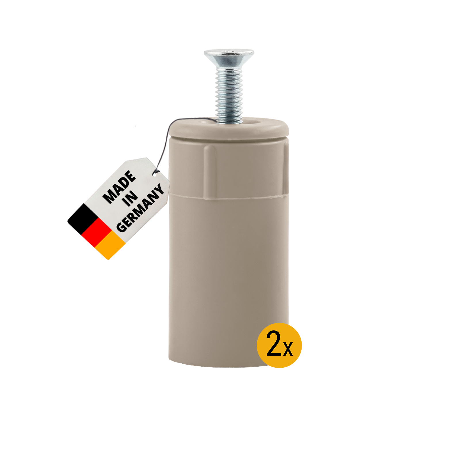 Anschlagstopfen 40mm, beige, 2 Stück