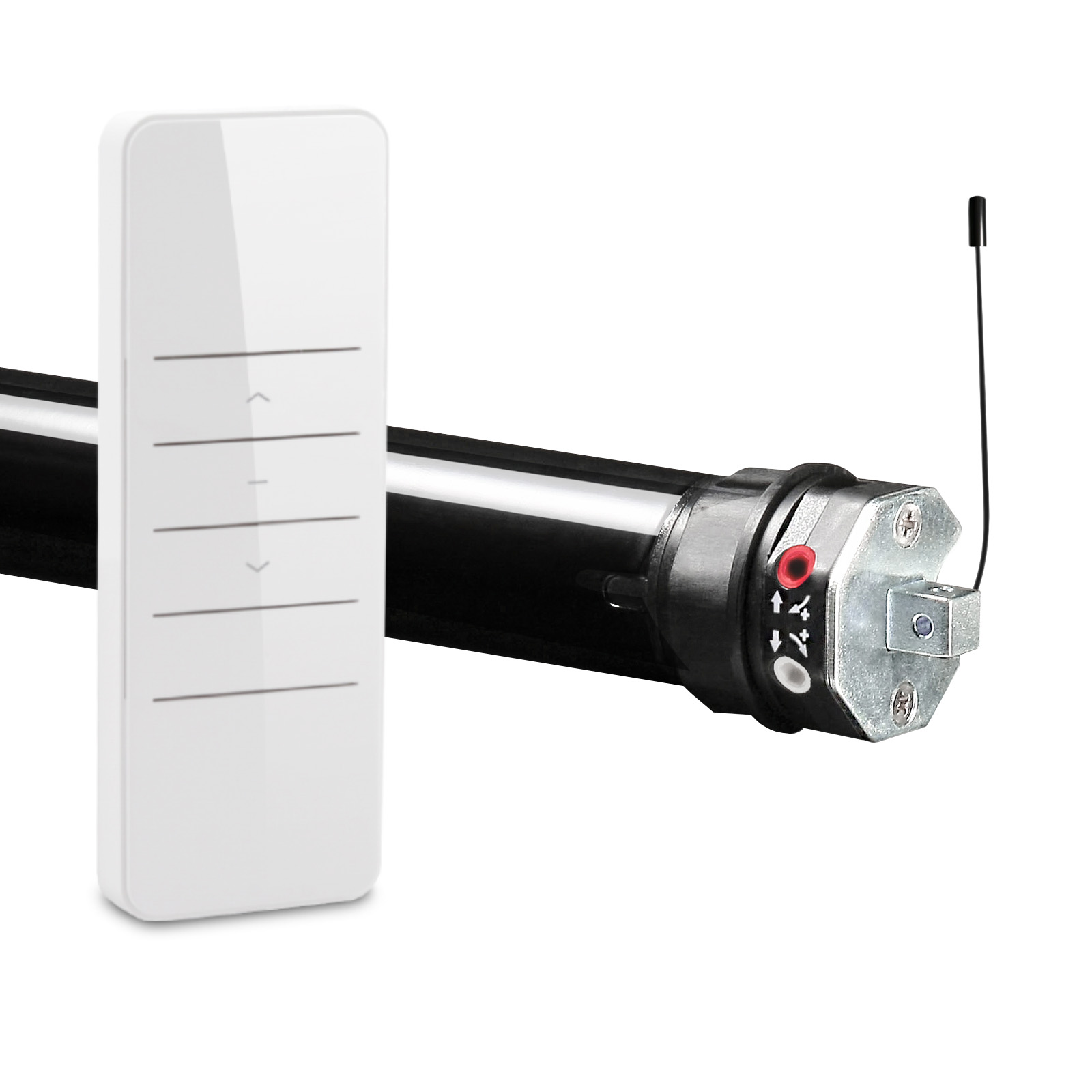 artikelbilder_pro_mf41eWiTPJPrxWre Profi-Line bidirektionaler Mini Funk-Rollladenmotor MFB4 Zugkraft 13Nm / 36kg SW40 inkl. 1-Kanal-Handsender