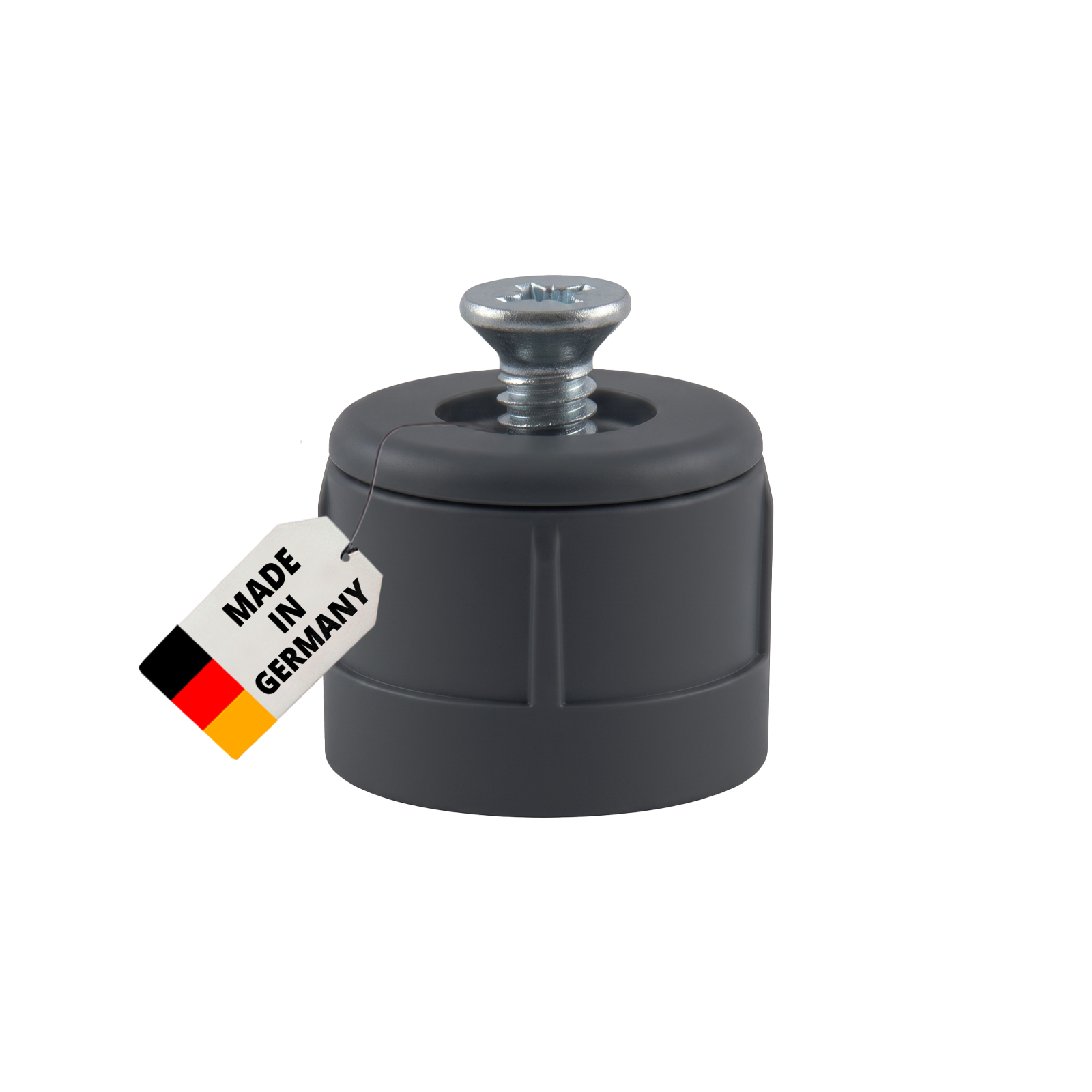 Anschlagstopfen 15mm anthrazit, 2 Stück