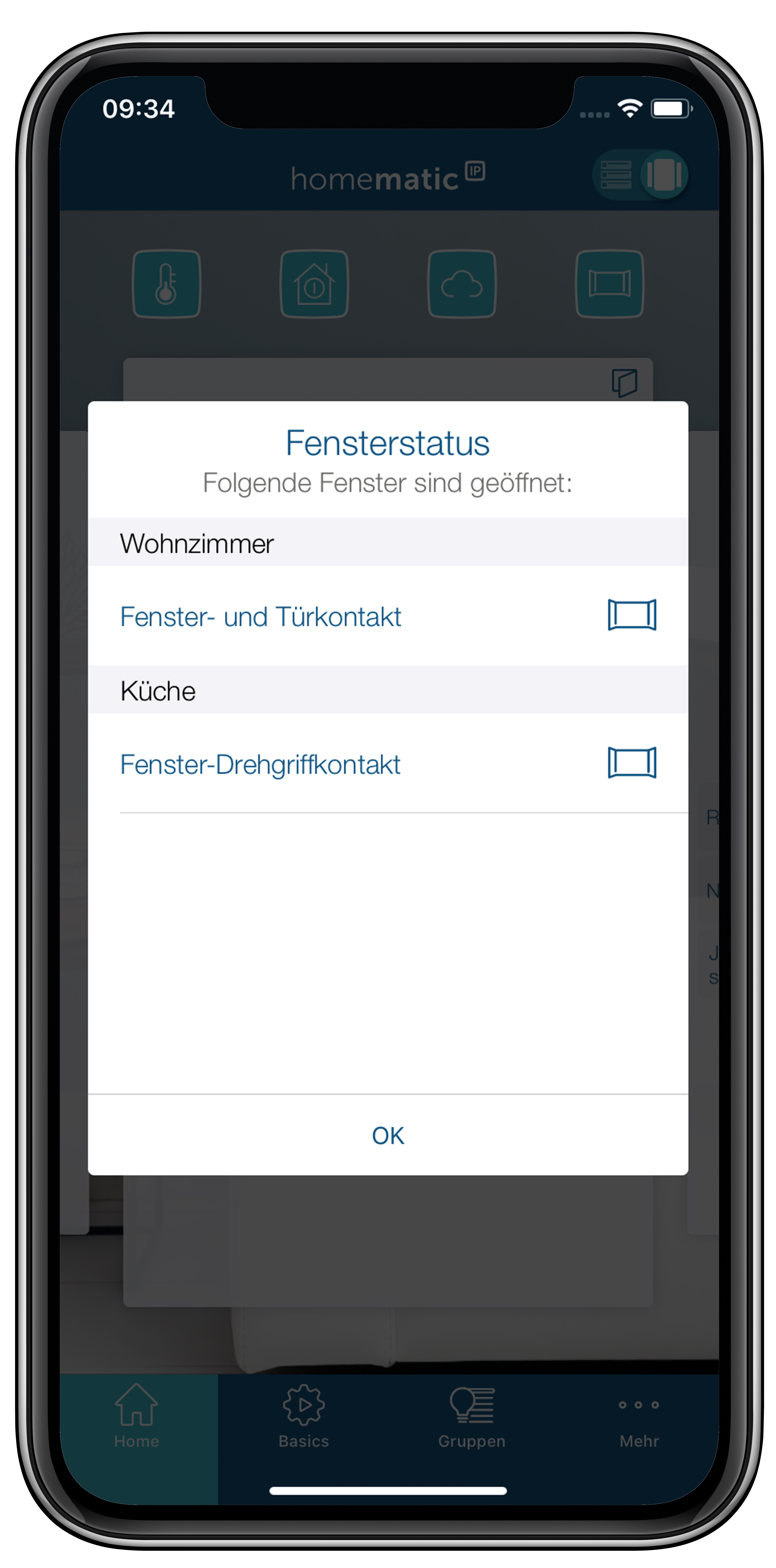 Homematic IP Fenster- und Türkontakt - optisch, plus