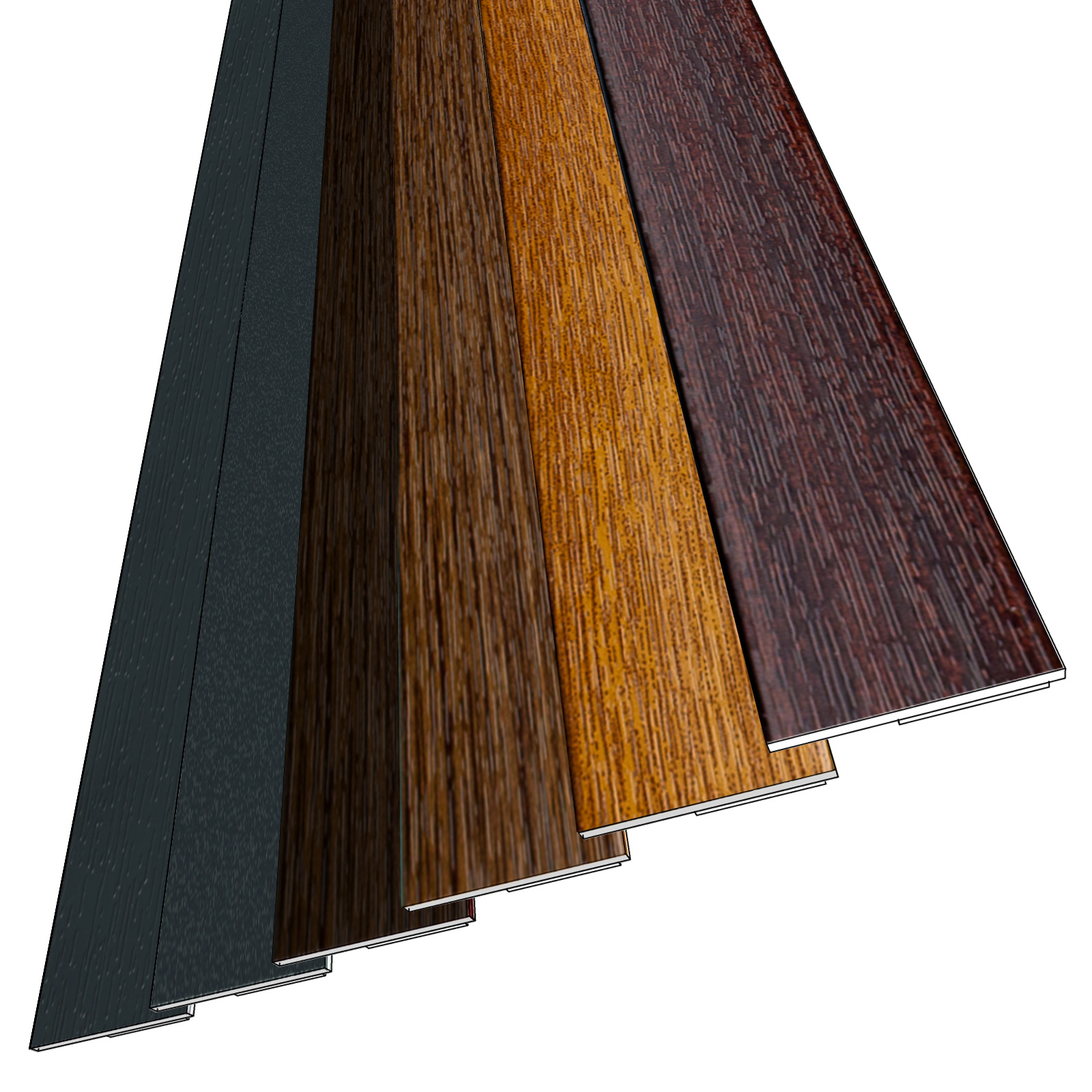 fensterleisten_faecher_ol_neu Farbige Fensterleiste / Flachleiste 30mm selbstklebend OHNE Lippe Stärke 2mm