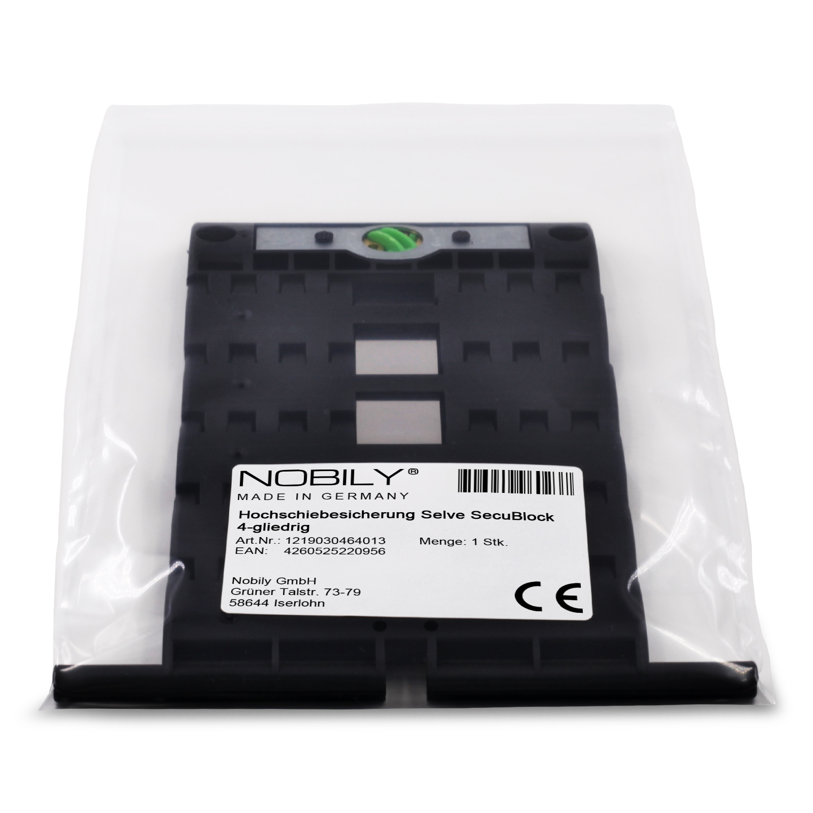 NOBILY Rollladenverbinder Hochschiebesicherung SecuBlock 4-gliedrig