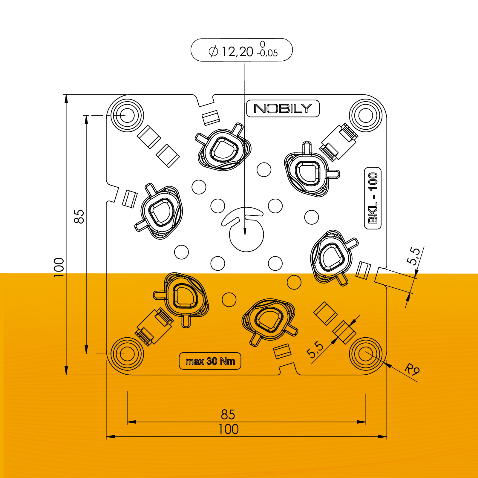 NOBILY window box bearing click bearing