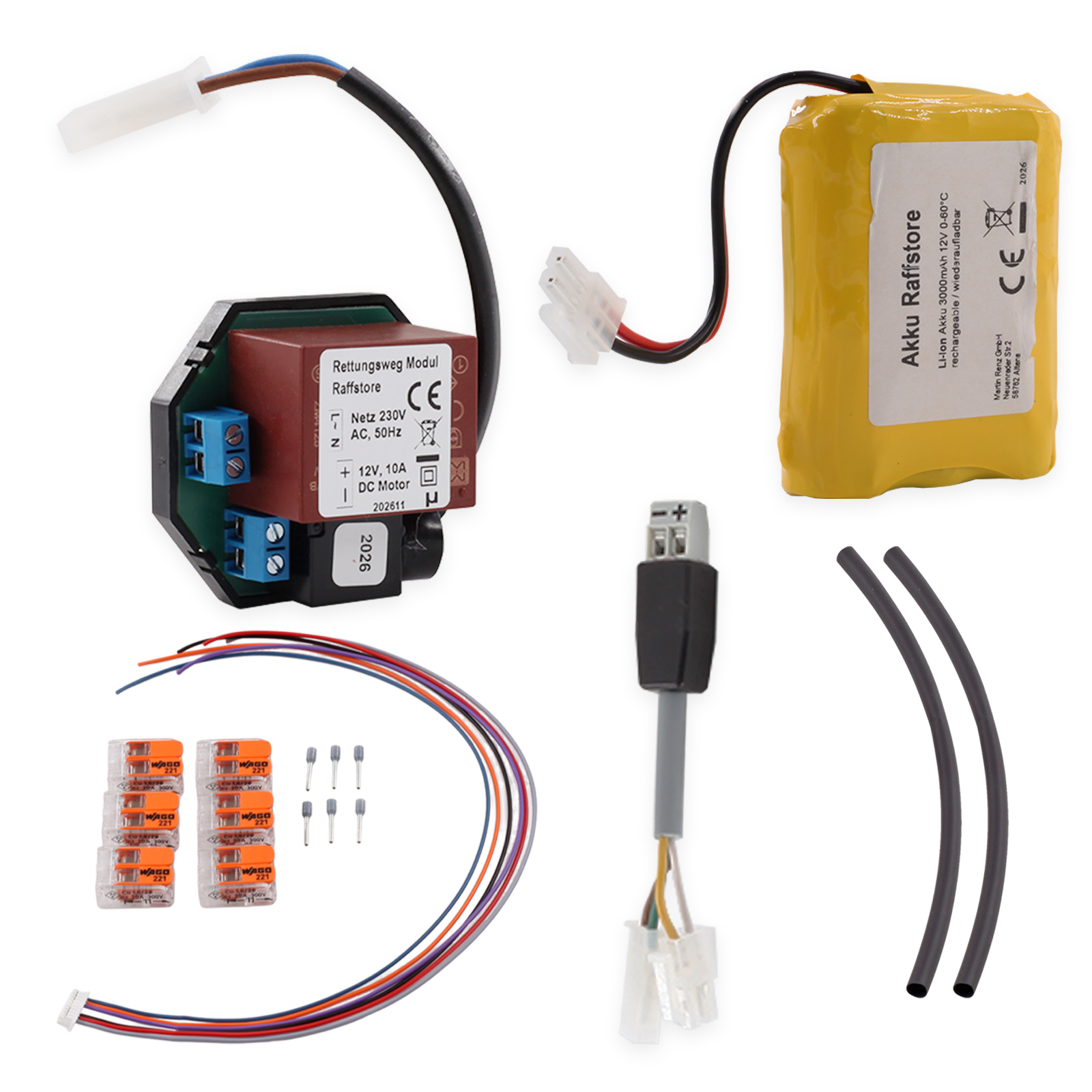 Fluchtwegmodul Raffstore (2. Rettungsweg) kpl. mit Akku