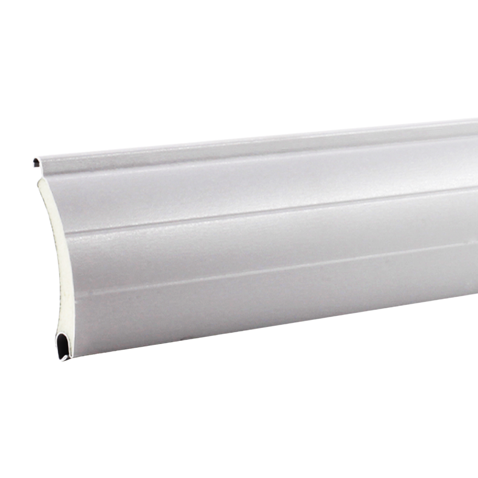 10x Rolladen Lamellen aus Aluminium ohne Lichtschlitze Silber, 52mm Deckbreite, 1150mm Länge