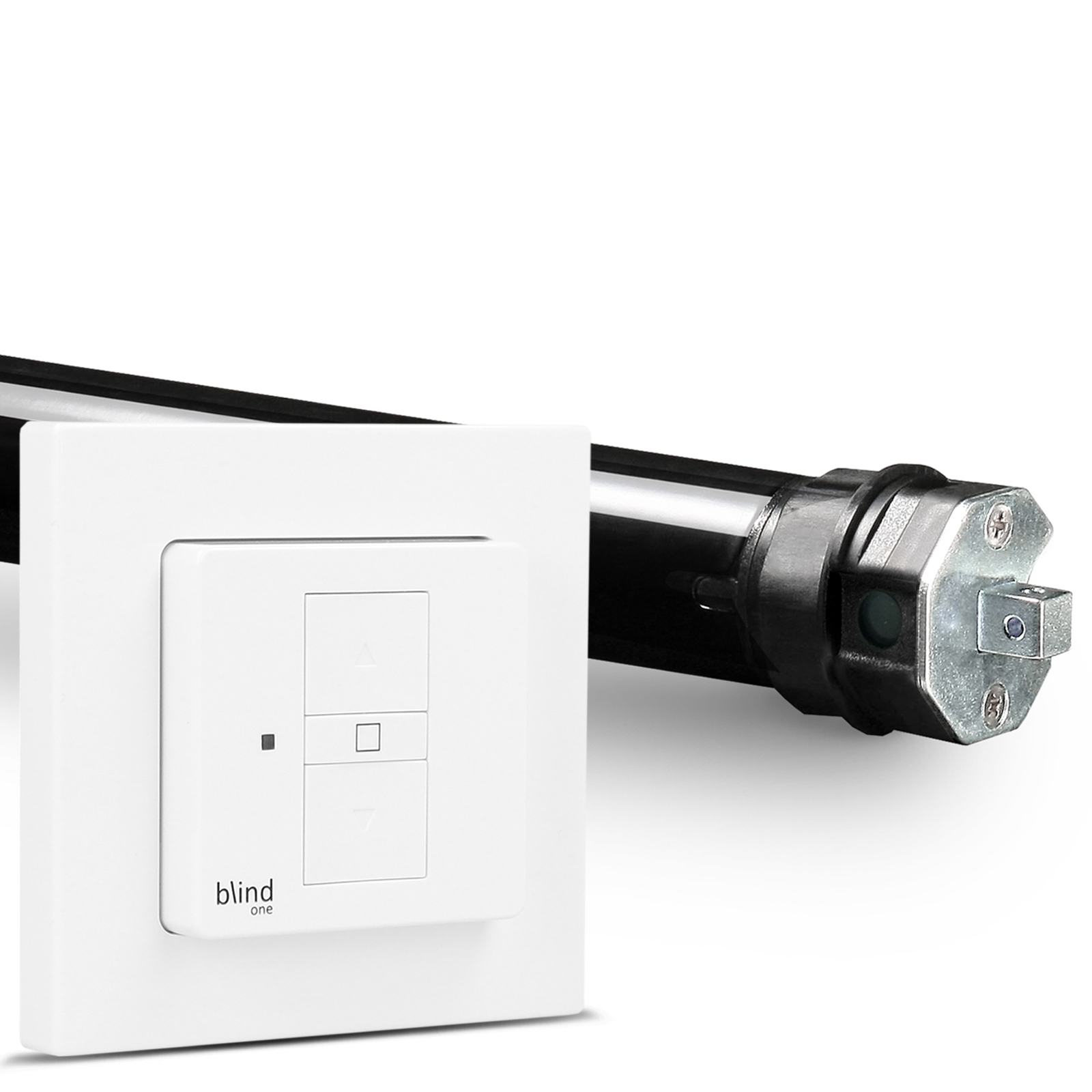 1-Bild-PE4_blind-one NOBILY Profi-Set inkl. Rollladenmotor PE4 u. Wlan Rollladenschalter blind One Zugkraft 13Nm / 36kg SW40