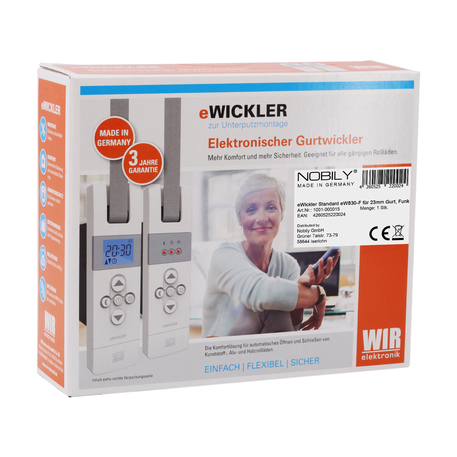 eWickler Gurtwickler Standard eW830-F für 23mm Gurtband, Funk