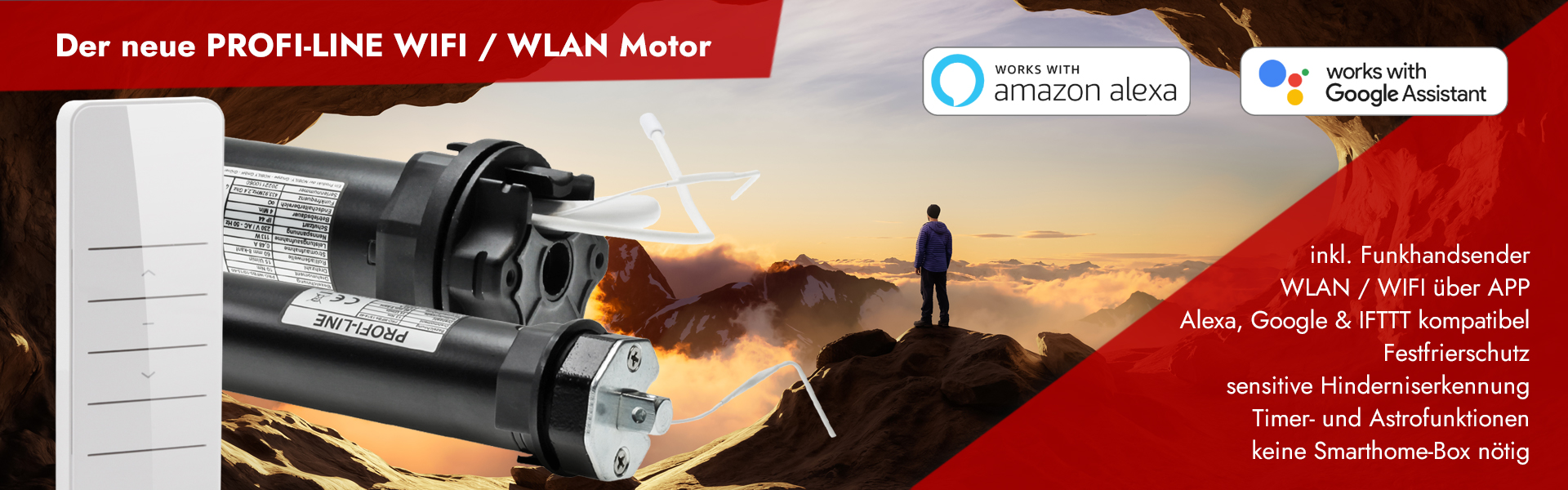WiFi WLAN Rollladenmotor