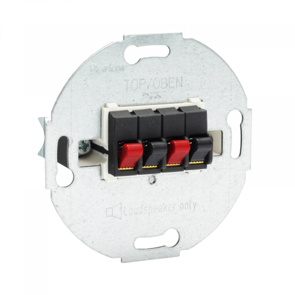 Presto-Vedder HIFI2SCH Lautsprecherdose 2-fach - AC 25V DC 60V - schwarz -