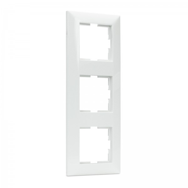 Meridian 3-Fach Rahmen ultraweiß RAL 9010