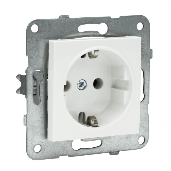 Meridian Schuko Steckdose Kombi reinweiß