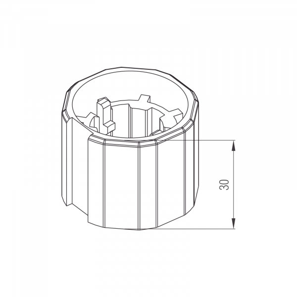 Profi-Line Adaptersatz 40mm AK-Welle
