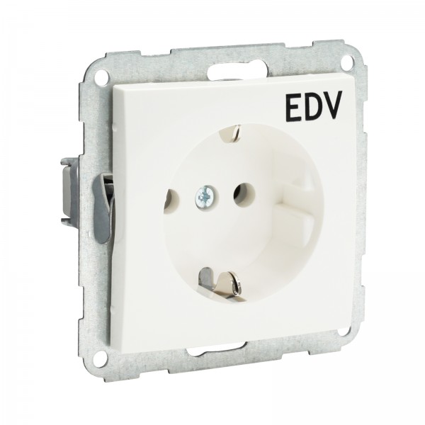 Presto-Vedder 3020SLEDVUW Fiorena Steckdose m. EDV-Druck ultraweiss