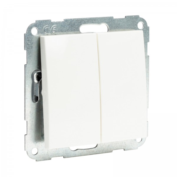 Presto-Vedder 57055-3005UW Fiorena Serienschalter mit Abdeckung Wippe neutral (für Licht)