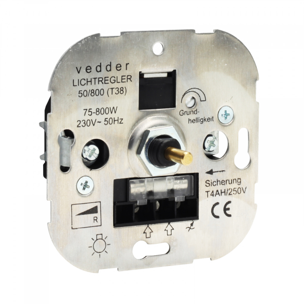 Presto-Vedder 50800 Dimmer 75-800W Druck-Wechselsch. Glüh-/Halogen