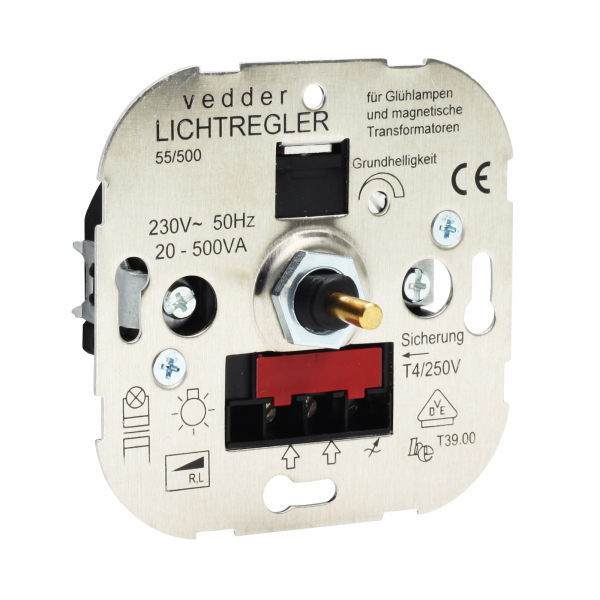 Presto-Vedder 55500 Dimmer 20-500W NV-gew. Trafo Druck-Wechselschalter